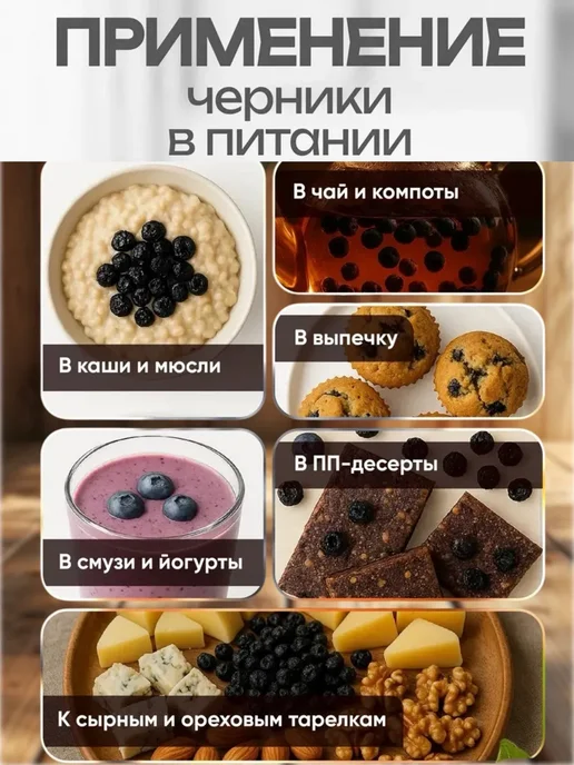 Nuts & Fruit Co Черника лесная сушеная 250 гр, 250 г, фото 5