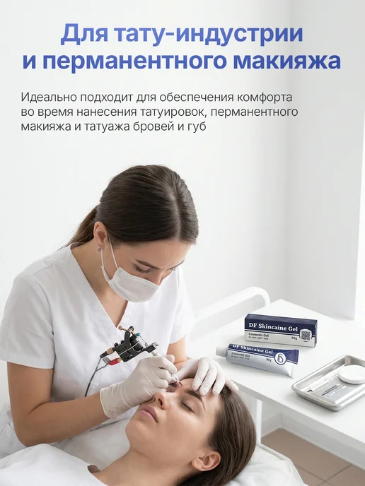Doctor Filler DF Skincaine Gel Скинкаин гель косметический для эпиляции де…, 30 мл, фото 4