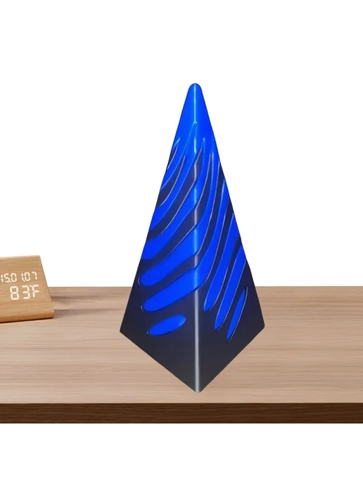 3D спиральная игрушка-антистресс, головоломка, фиджет (синяя, синий, фото 2