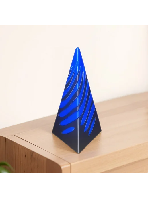 3D спиральная игрушка-антистресс, головоломка, фиджет (синяя, синий, фото 7