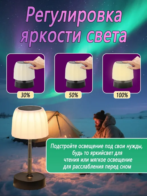 Ночник настольный, детский светильник с USB кабелем, белый, фото 4