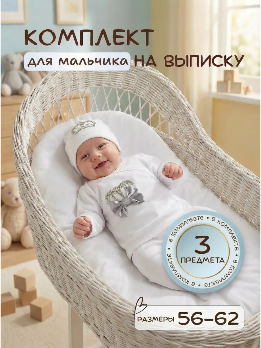 Комплект одежды на выписку новорожденного
