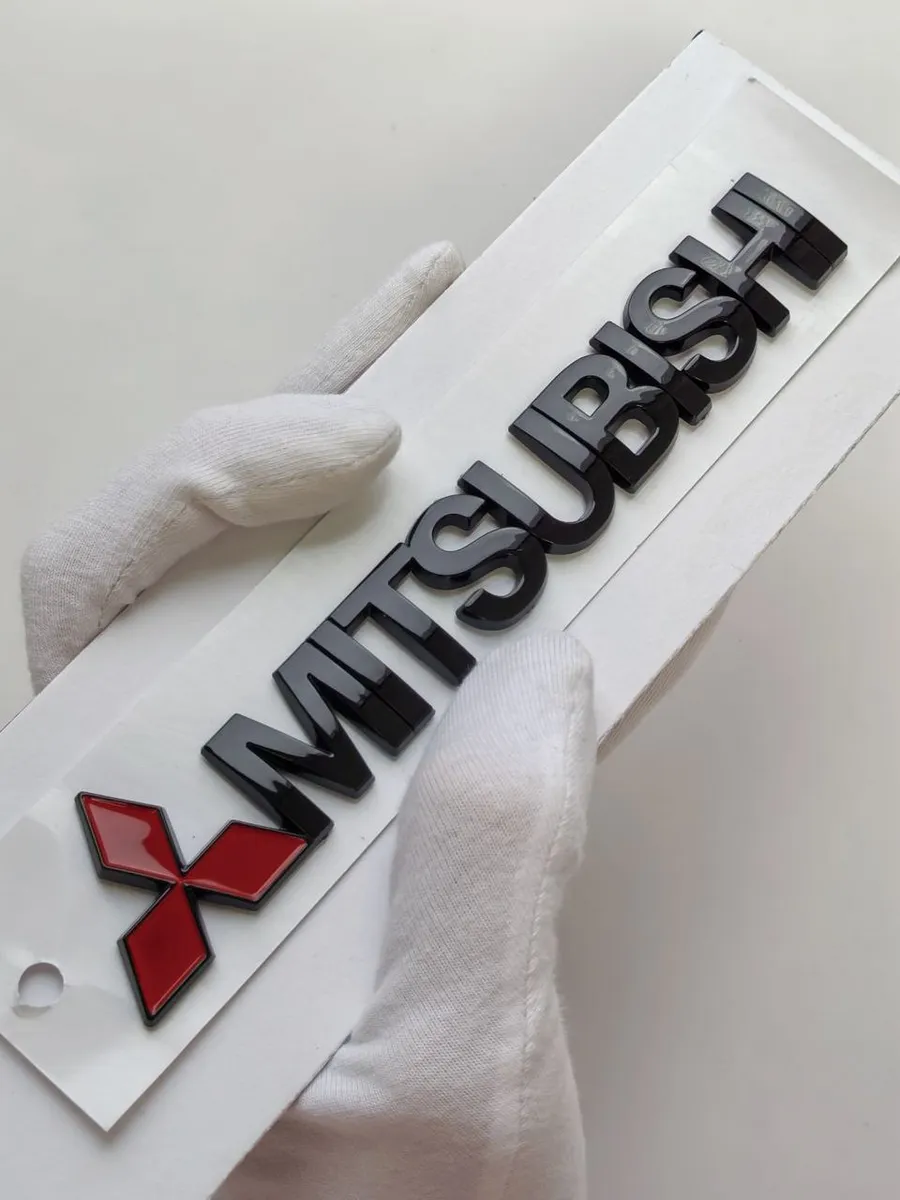Надпись Mitsubishi 150*27 мм шильдик эмблема Mitsubishi