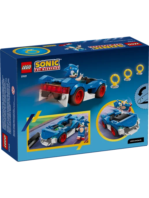 LEGO Соник 77117 Машина Соника Скоростная звезда, синий, фото 2