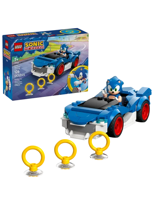 LEGO Соник 77117 Машина Соника Скоростная звезда, синий, фото 3