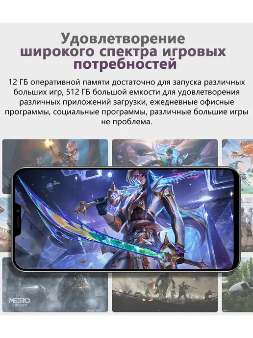 Смартфон Pro Max Sjnhds512 6/512 ГБ, белый, фото 2