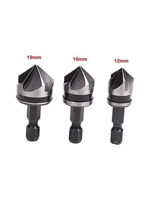 3 предмета 1 4 дюйма шестигранник 12 16 19 мм iontersink для…, вариант, фото 4