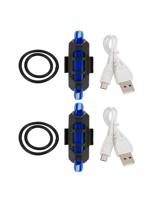 2x LED габаритные огни для электросамоката M365 Pro, белые, синий, фото 2
