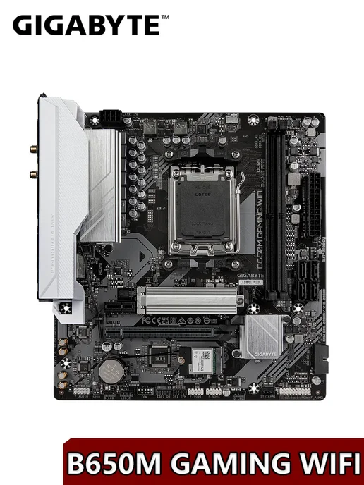 Gigabyte B650M GAMING WIFI материнская плата AM5 AMDRYZEN70008000 000, в упаковке 1 кг, фото 2