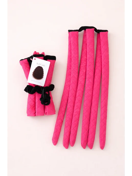 SoftCuгls Бигуди мягкие тканевые SoftCurls, розовый, фото 3